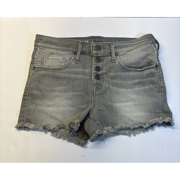 Vintage Y2K (2000s) gray Denim Jean Shorts (size 2) - Picture 1 of 7